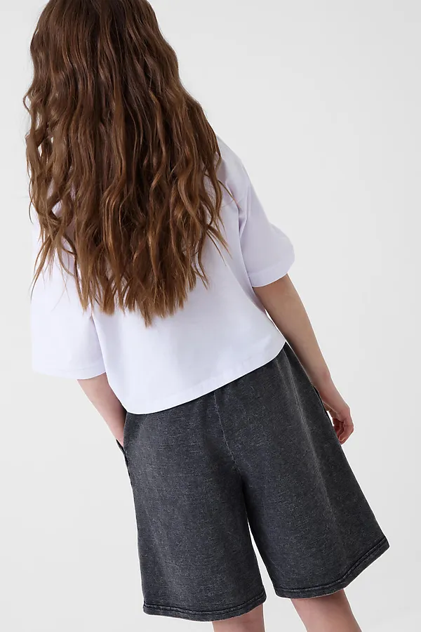 Шорты трикотажные для девочек PLAYTODAY, черный - фото 2