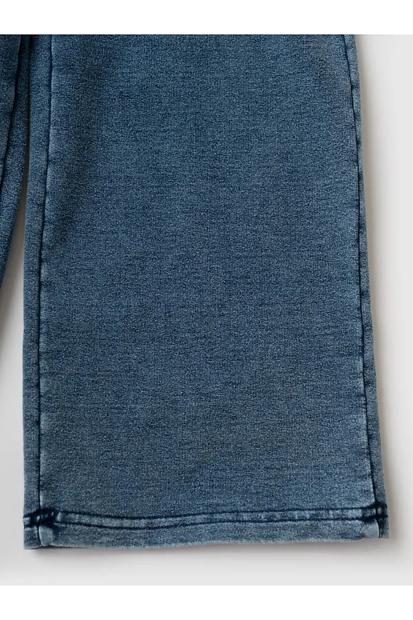 Брюки трикотажные для девочек PLAYTODAY, синий - фото 2