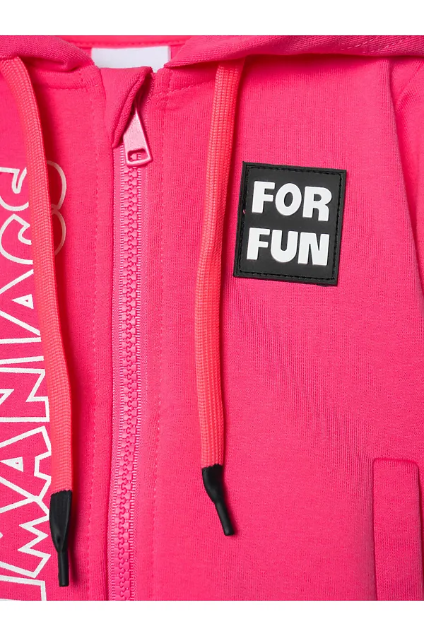 Комплект детский трикотажный для девочек: толстовка, брюки PLAYTODAY, розовый - фото 2