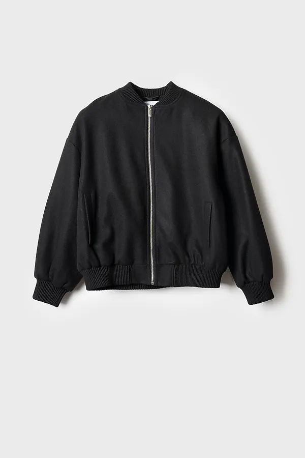 Куртка текстильная для девочек (бомбер) PLAYTODAY, серый меланж - фото 2