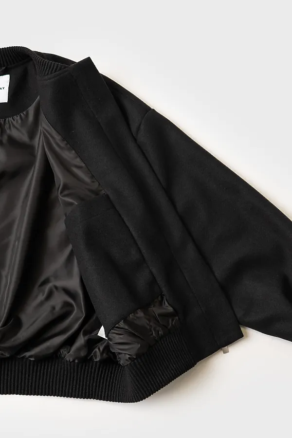 Куртка текстильная для девочек (бомбер) PLAYTODAY, серый меланж - фото 2