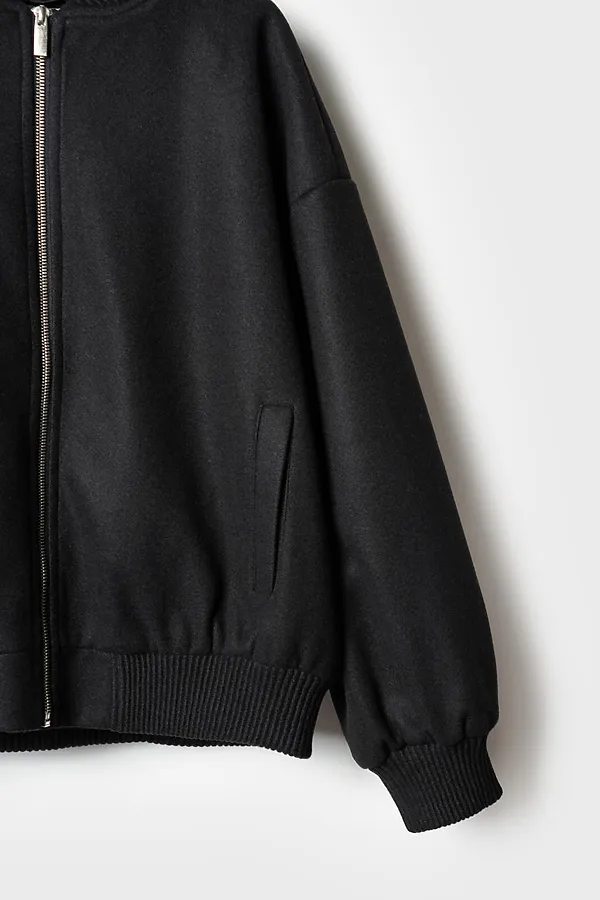 Куртка текстильная для девочек (бомбер) PLAYTODAY, серый меланж - фото 2