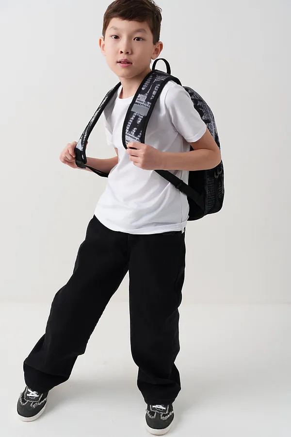 Рюкзак для мальчиков PLAYTODAY, черный,серый - фото 2