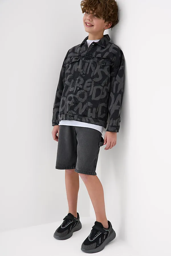 Полуботинки для мальчиков PLAYTODAY, черный,серый - фото 2