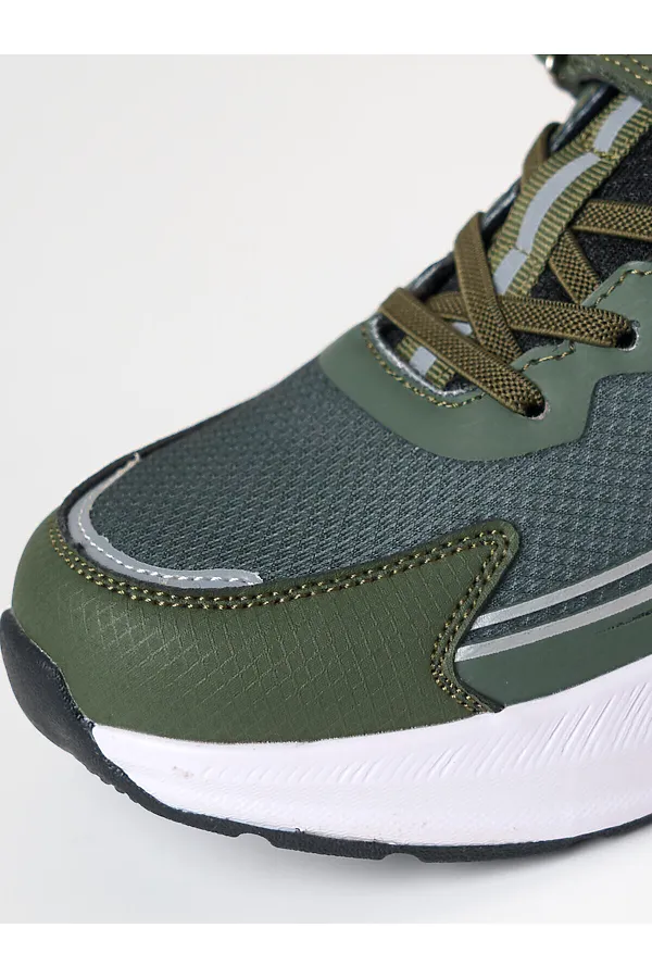 Полуботинки для мальчиков PLAYTODAY, хаки,черный - фото 2