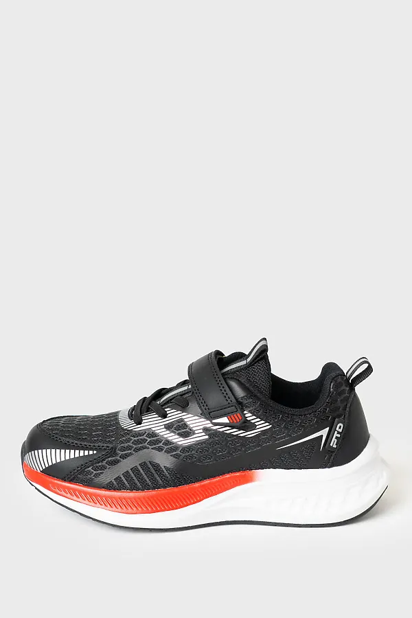 Полуботинки для мальчиков PLAYTODAY, черный,красный - фото 2