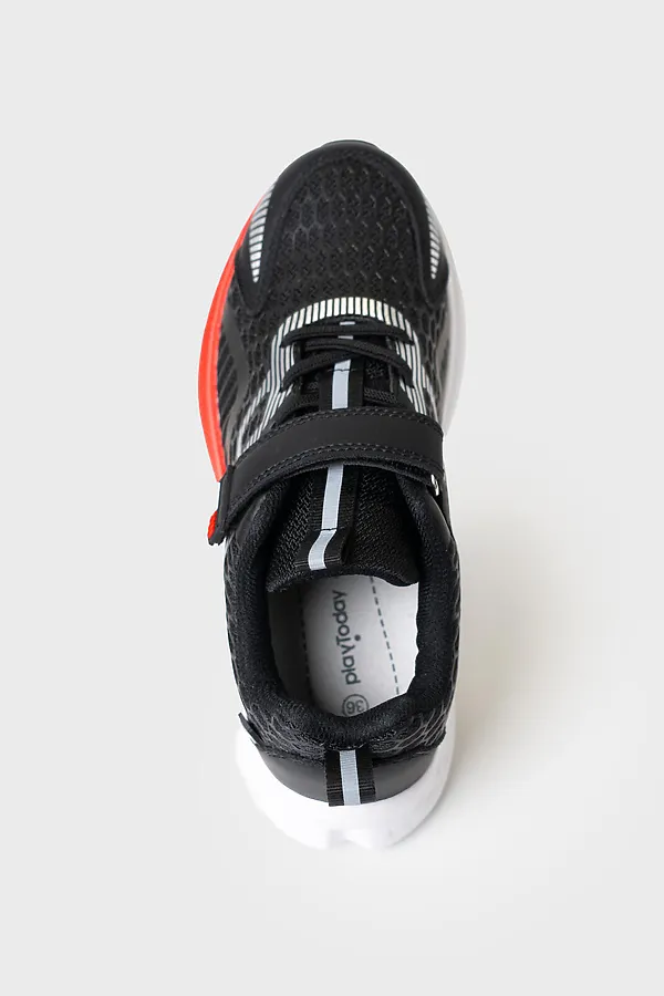 Полуботинки для мальчиков PLAYTODAY, черный,красный - фото 2