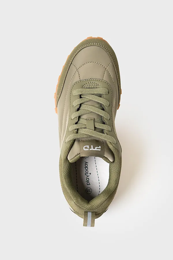 Полуботинки для мальчиков PLAYTODAY, хаки - фото 2