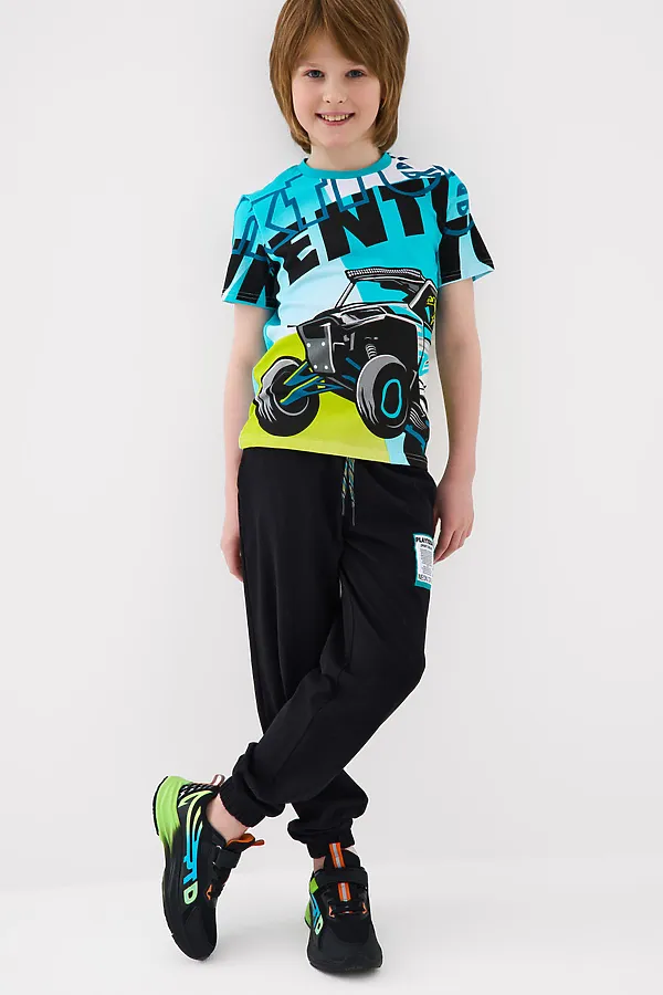 Полуботинки для мальчиков PLAYTODAY, черный - фото 2