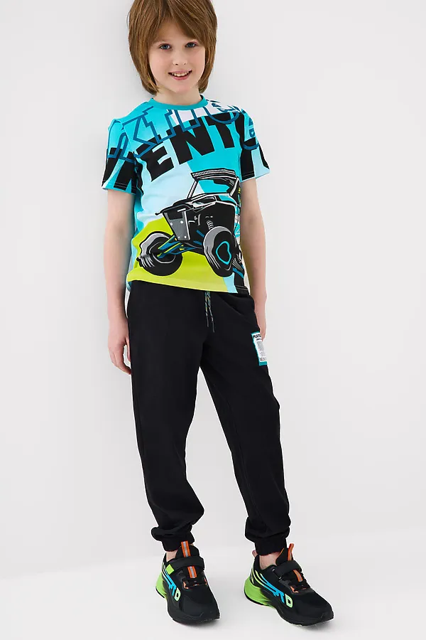 Полуботинки для мальчиков PLAYTODAY, черный - фото 2