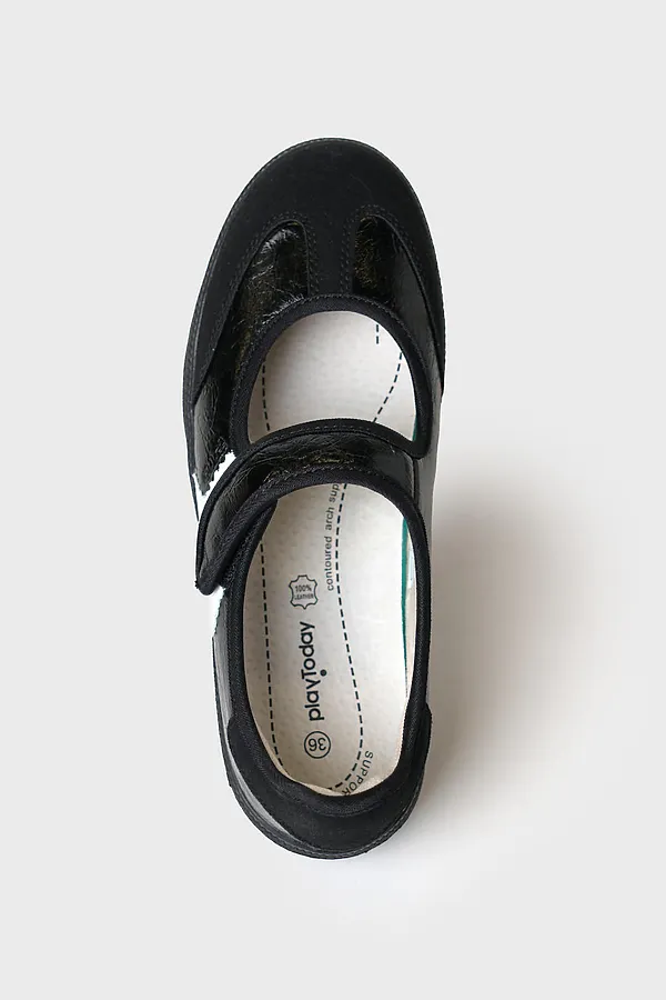 Туфли для девочек PLAYTODAY, черный,белый - фото 2