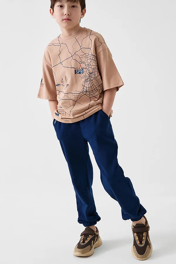 Полуботинки для мальчиков PLAYTODAY, коричневый - фото 2