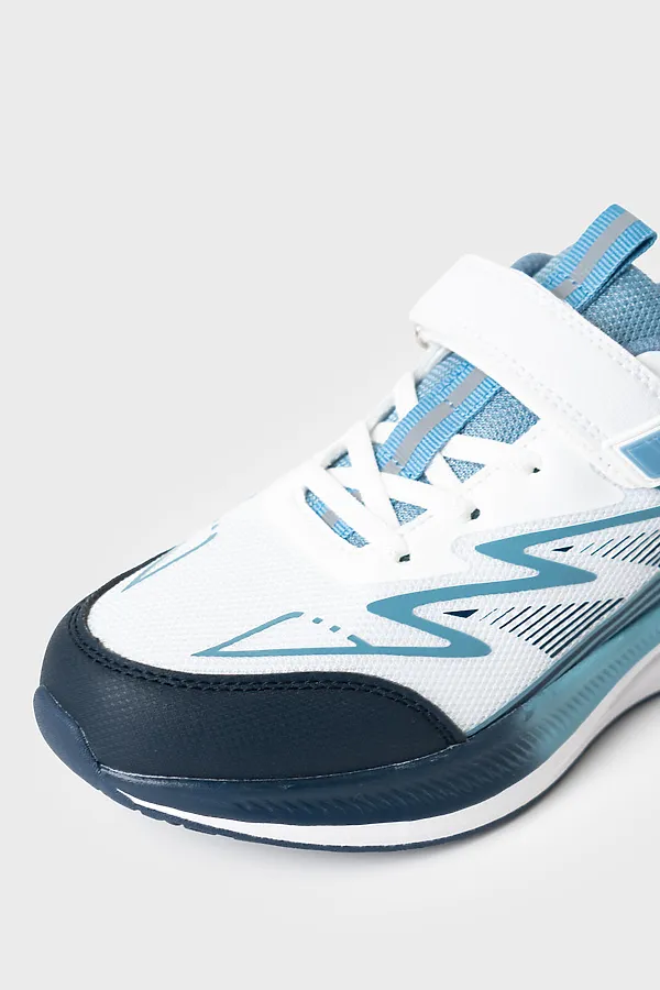 Полуботинки для мальчиков PLAYTODAY, белый,синий - фото 2