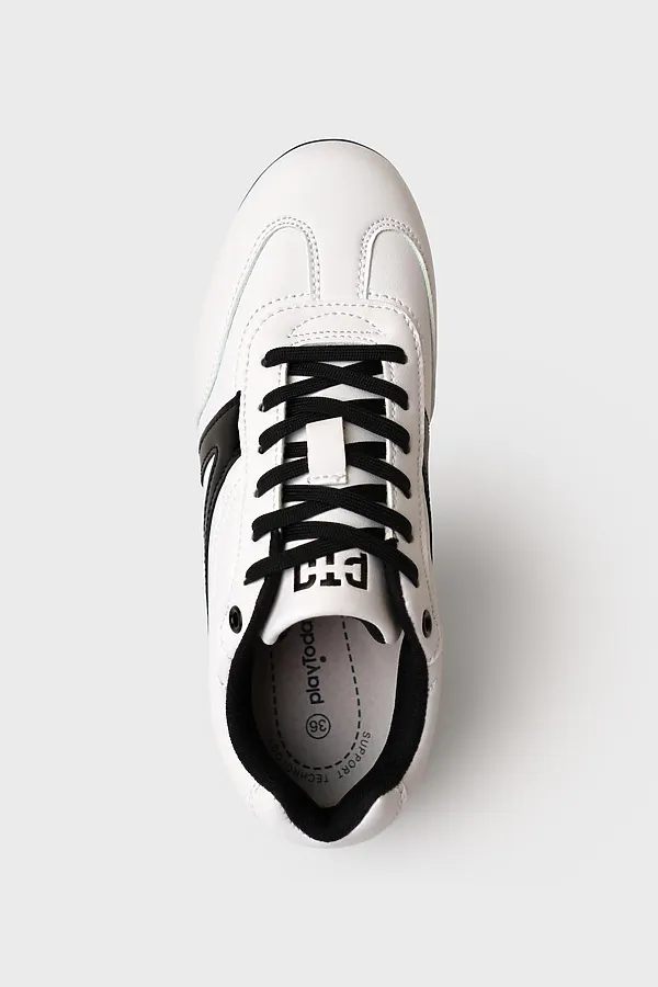 Полуботинки для мальчиков PLAYTODAY, белый,черный - фото 2