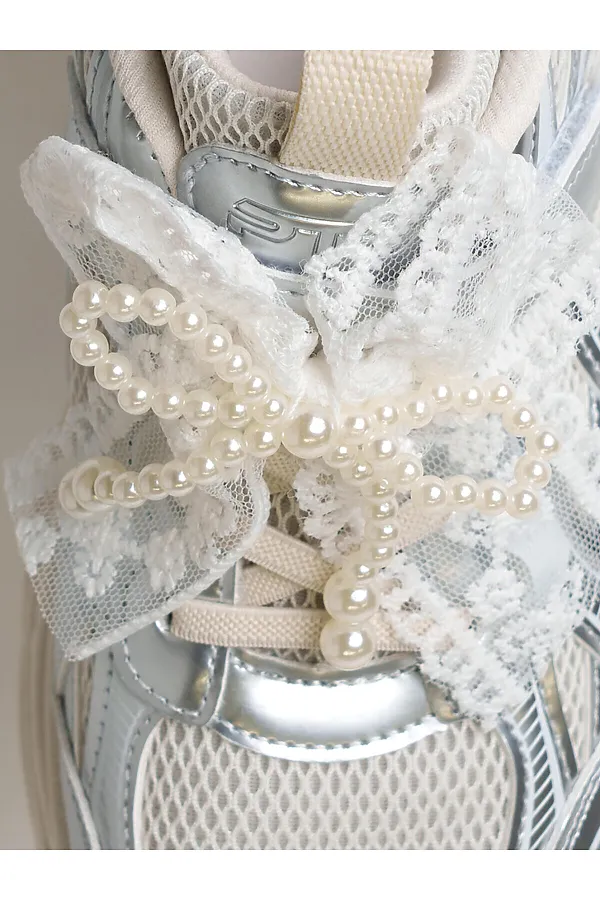 Полуботинки для девочек PLAYTODAY, белый,серебряный - фото 2