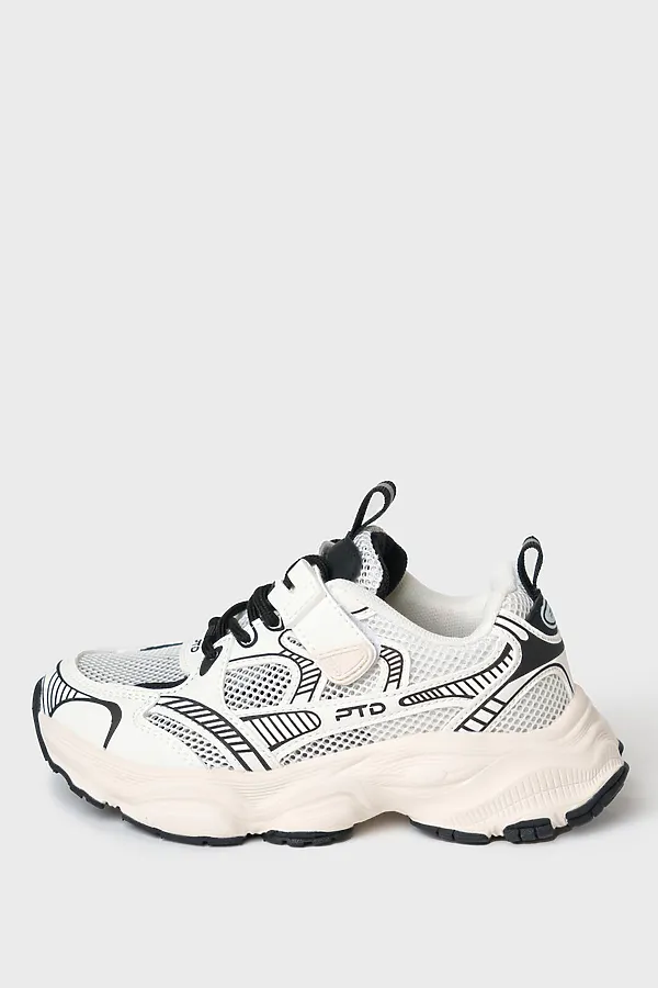 Полуботинки для девочек PLAYTODAY, белый,черный - фото 2