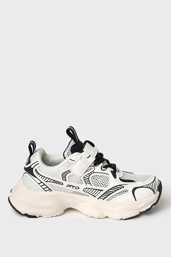 Полуботинки для девочек PLAYTODAY, белый,черный - фото 2