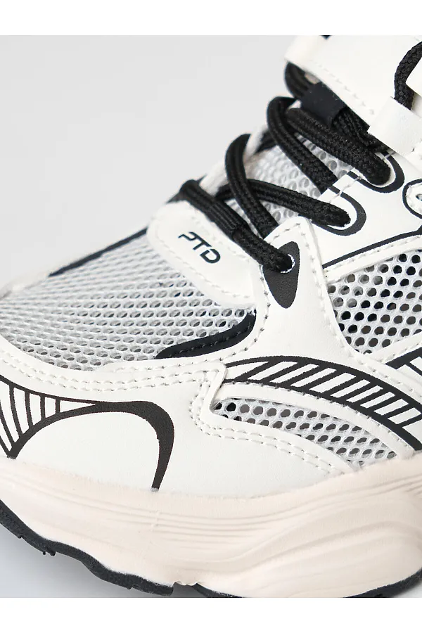 Полуботинки для девочек PLAYTODAY, белый,черный - фото 2