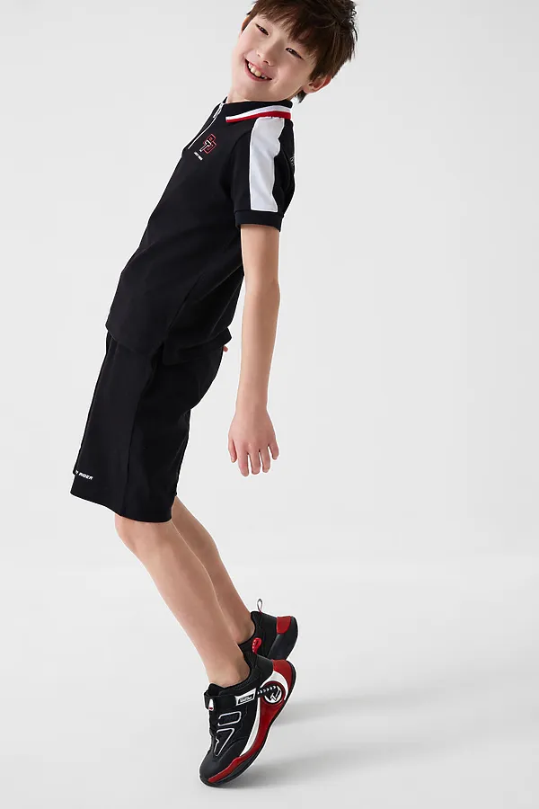 Полуботинки для мальчиков PLAYTODAY, черный,красный - фото 2