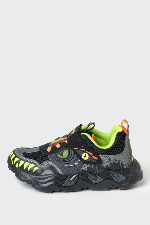 Полуботинки для мальчиков PLAYTODAY, черный,серый - фото 2