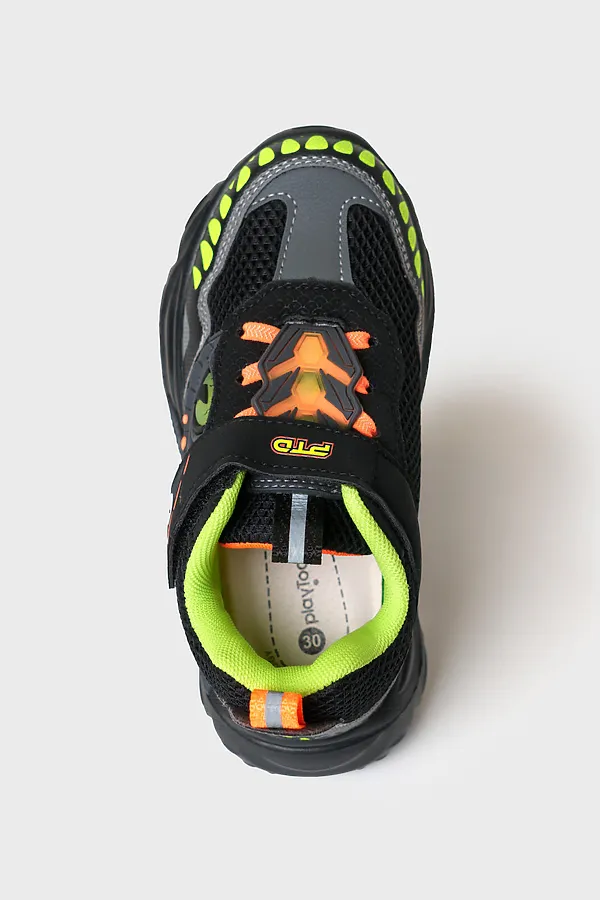 Полуботинки для мальчиков PLAYTODAY, черный,серый - фото 2