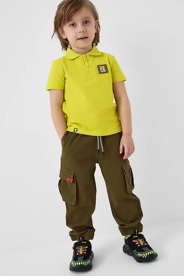 Полуботинки для мальчиков PLAYTODAY, черный,серый - фото 2