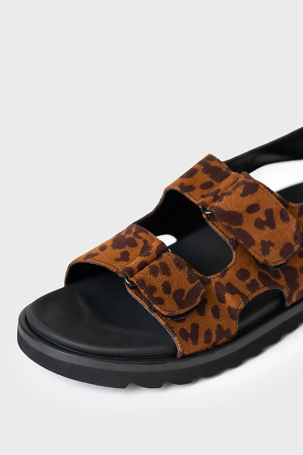 Туфли открытые для девочек PLAYTODAY, коричневый - фото 2