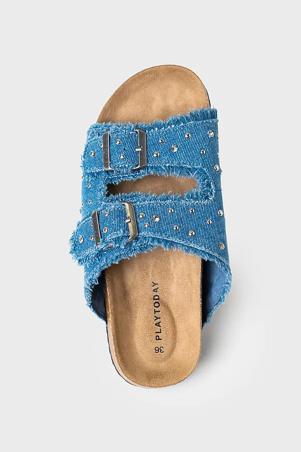 Туфли открытые для девочек PLAYTODAY, синий - фото 2