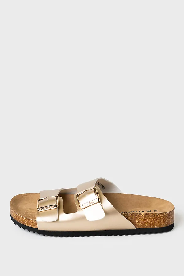 Туфли открытые для девочек PLAYTODAY, золотой - фото 2