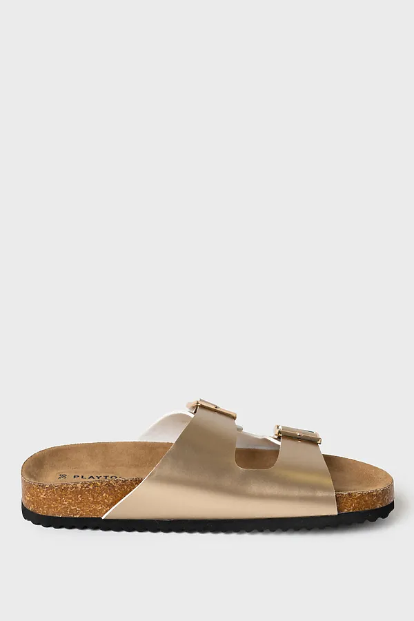 Туфли открытые для девочек PLAYTODAY, золотой - фото 2