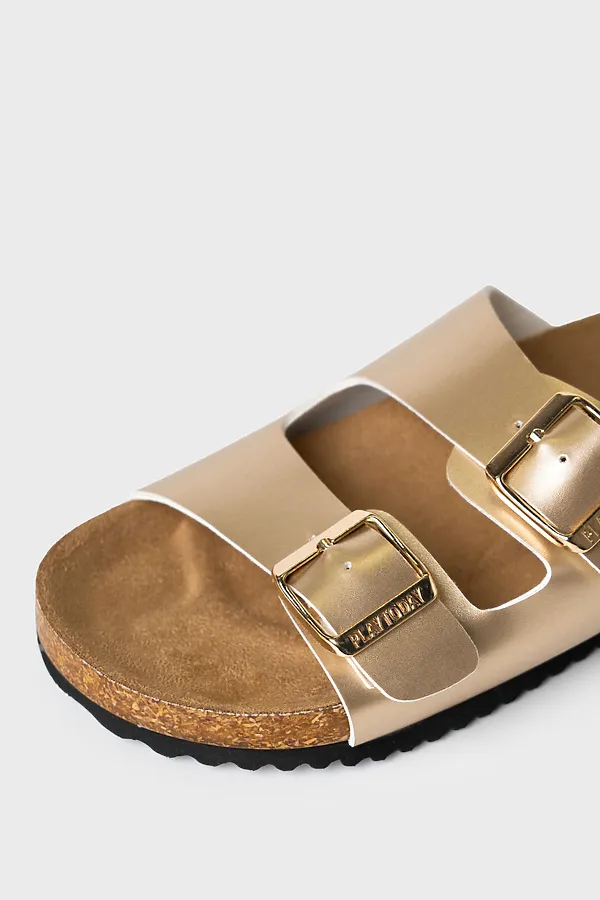 Туфли открытые для девочек PLAYTODAY, золотой - фото 2