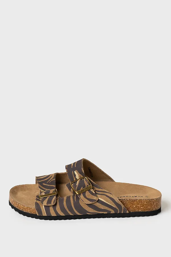 Туфли открытые женские PLAYTODAY, коричневый - фото 2