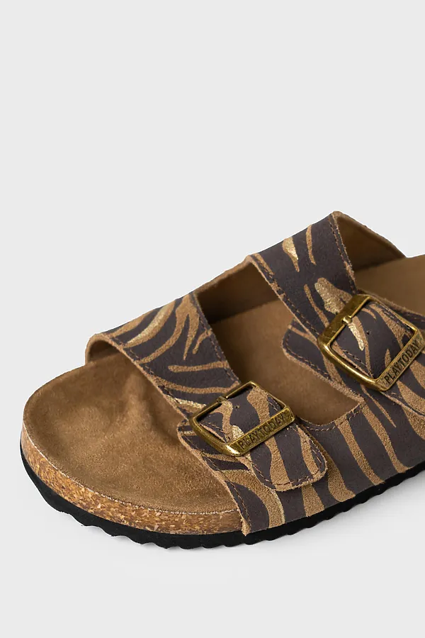 Туфли открытые женские PLAYTODAY, коричневый - фото 2