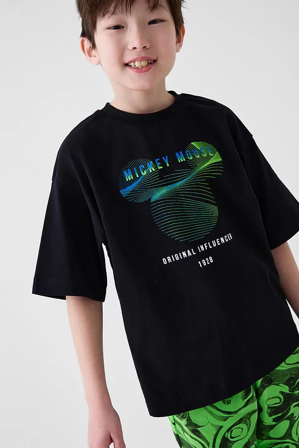 Комплект трикотажный для мальчиков: фуфайка (футболка), шорты PLAYTODAY, черный,зеленый - фото 2