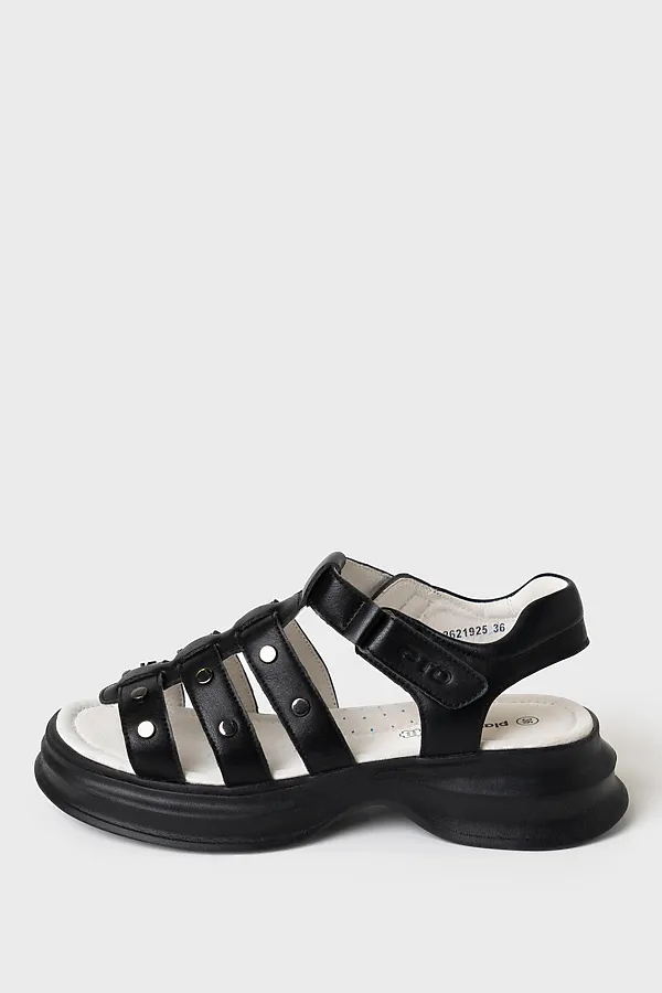 Туфли открытые для девочек PLAYTODAY, черный - фото 2