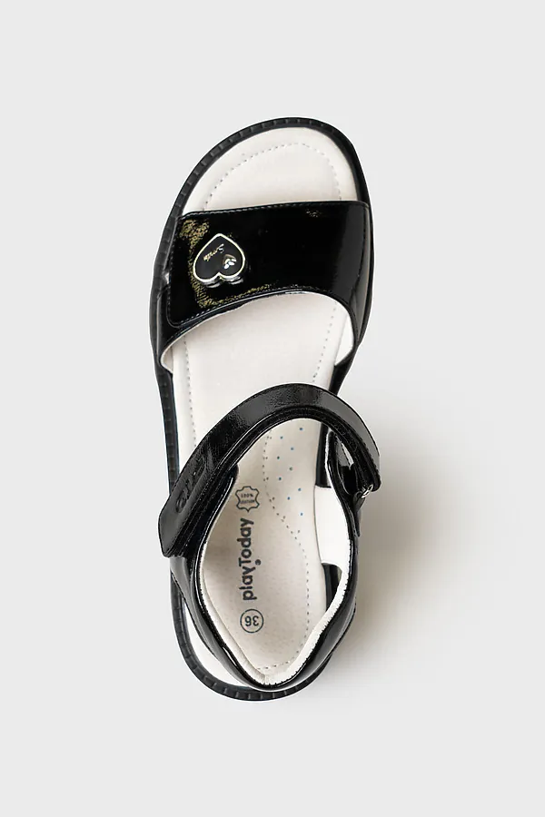 Туфли открытые для девочек PLAYTODAY, черный - фото 2