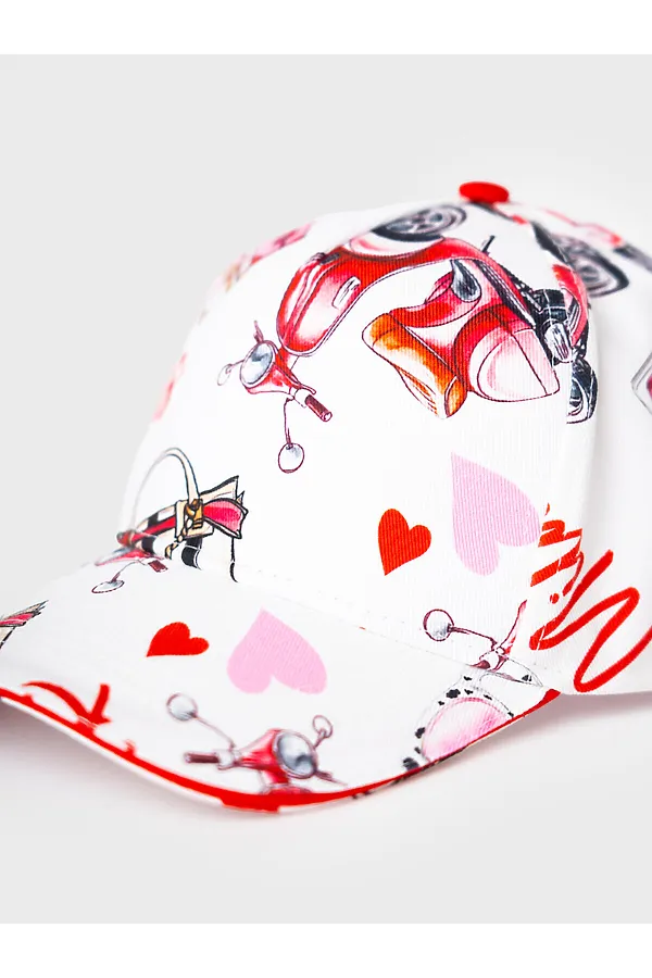 Кепка текстильная для девочек PLAYTODAY, разноцветный - фото 2