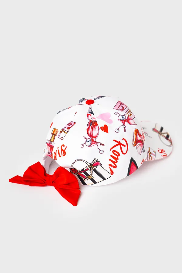 Кепка текстильная для девочек PLAYTODAY, разноцветный - фото 2