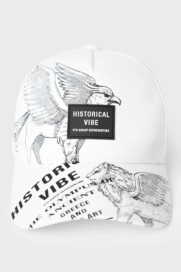 Кепка текстильная для девочек PLAYTODAY, белый - фото 2