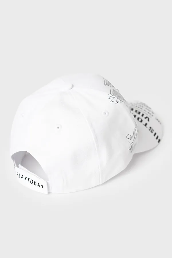 Кепка текстильная для девочек PLAYTODAY, белый - фото 2