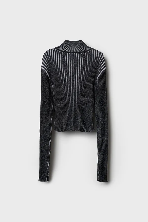 Кардиган трикотажный для девочек PLAYTODAY, темно-серый - фото 2