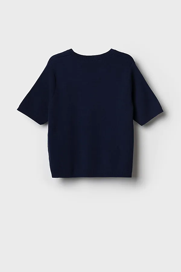 Джемпер трикотажный для женщин PLAYTODAY, тёмно-синий - фото 2