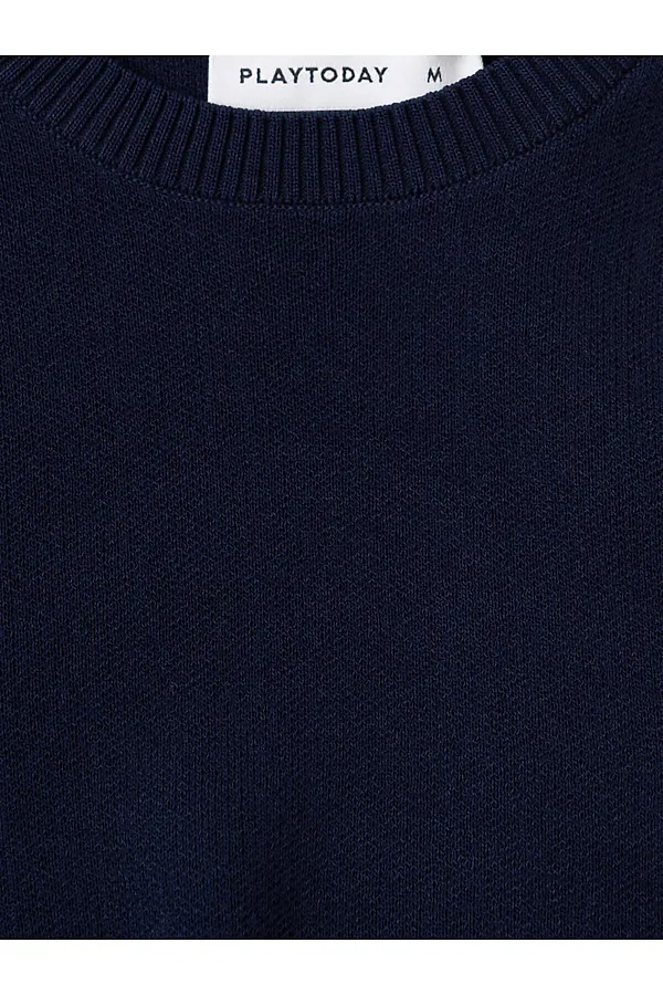 Джемпер трикотажный для женщин PLAYTODAY, тёмно-синий - фото 2