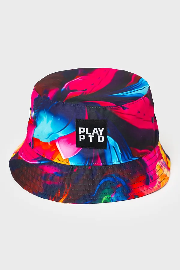 Панама текстильная для девочек PLAYTODAY, разноцветный - фото 2