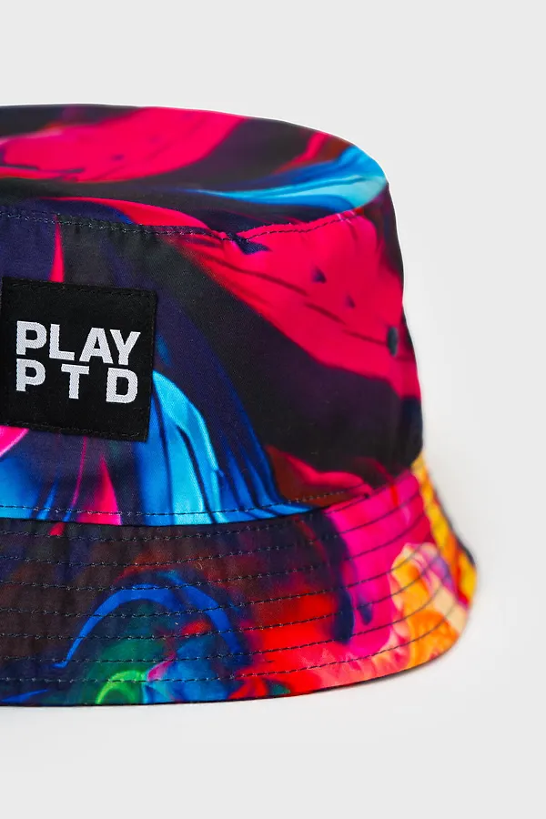 Панама текстильная для девочек PLAYTODAY, разноцветный - фото 2