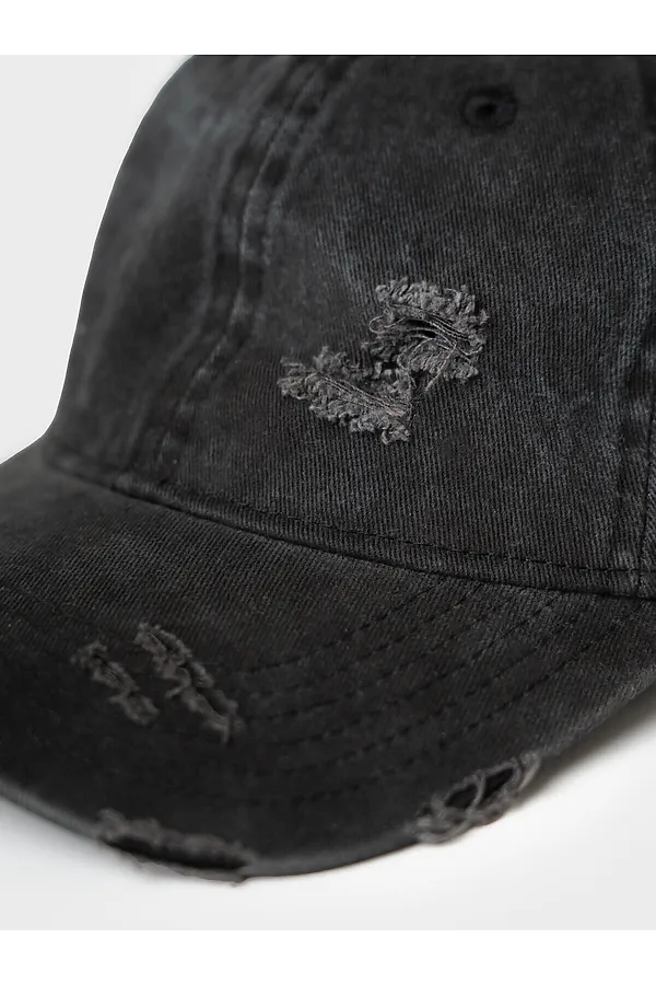 Кепка текстильная джинсовая для мальчиков PLAYTODAY, черный - фото 2