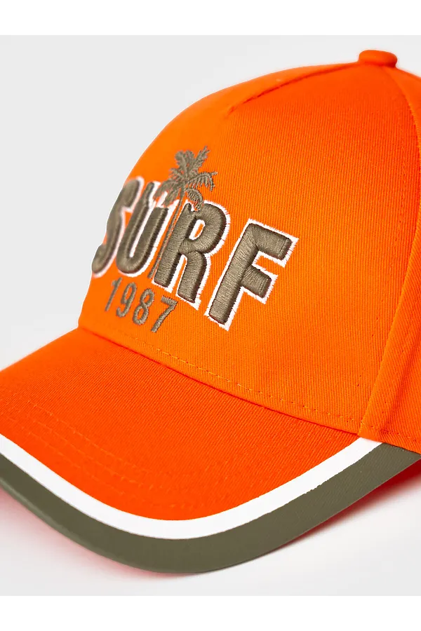 Кепка текстильная для мальчиков PLAYTODAY, оранжевый - фото 2