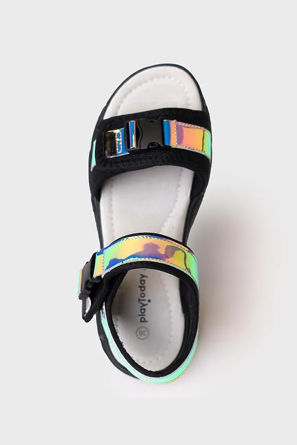 Туфли открытые для девочек PLAYTODAY, черный - фото 2