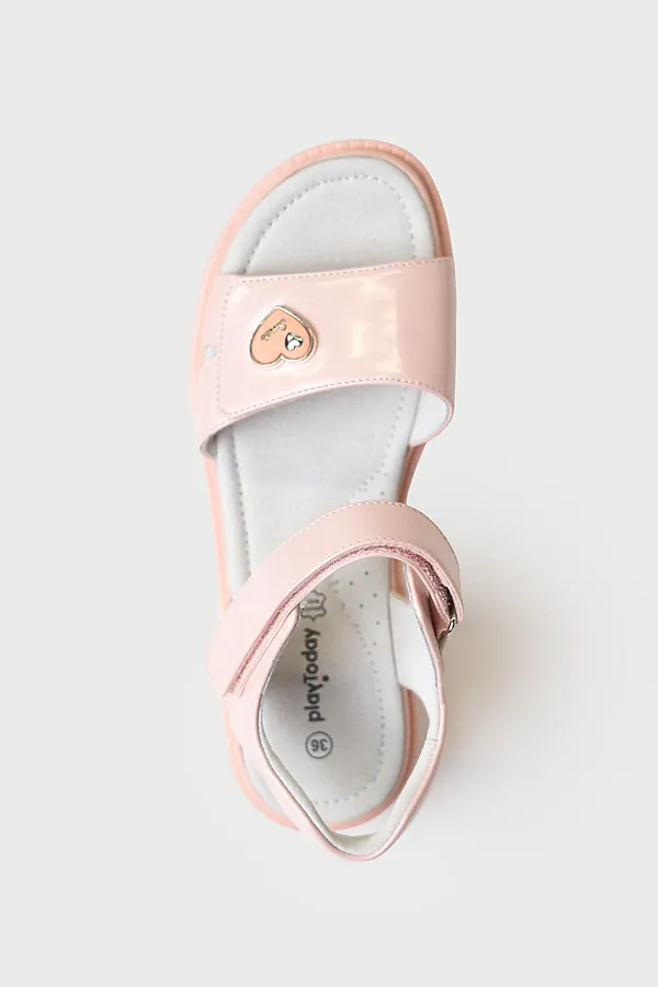 Туфли открытые для девочек PLAYTODAY, розовый - фото 2