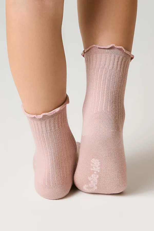 CONTE-KIDS Носки TIP-TOP с декоративным с волнистым бортом CONTE KIDS, пепельно-розовый - фото 2
